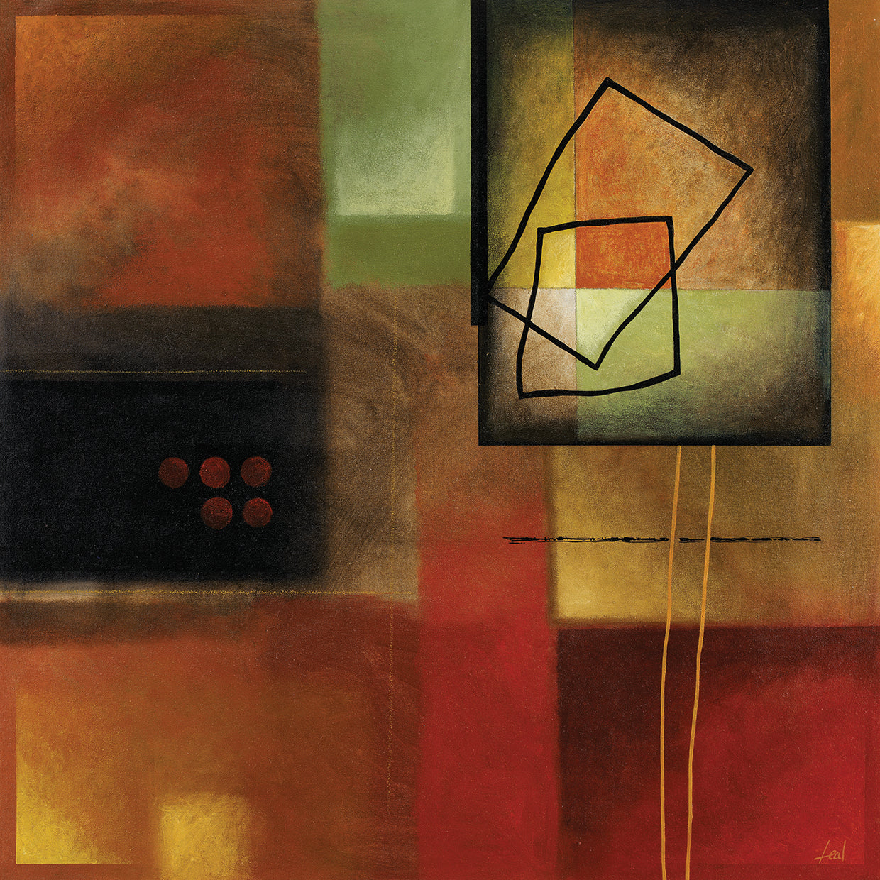 Abstract Brown Shapes # 3