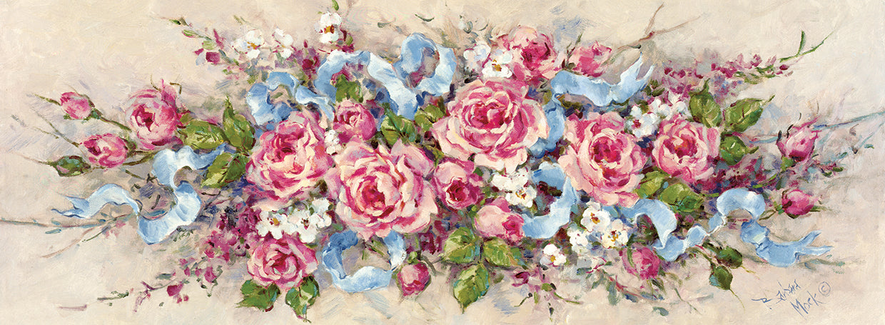 Cuadro en Lienzo Cintas y Rosas