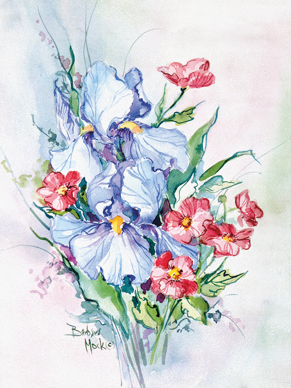 Arte de la lona del ramo del iris azul