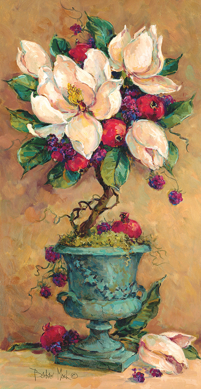 Arte de la lona del topiario 2 del racimo de la magnolia