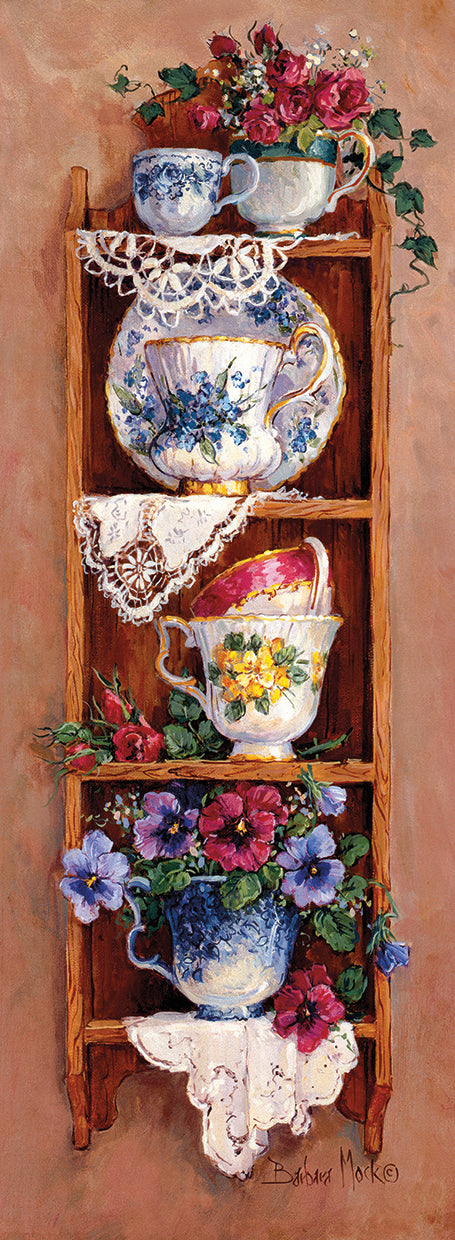 Porcelain and Pansies