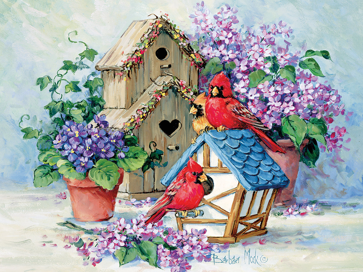 Arte de la lona de la casa de un cardenal