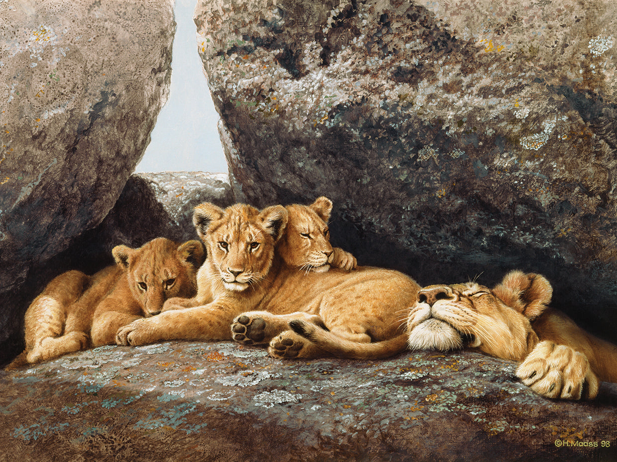 Lioness With Cubs