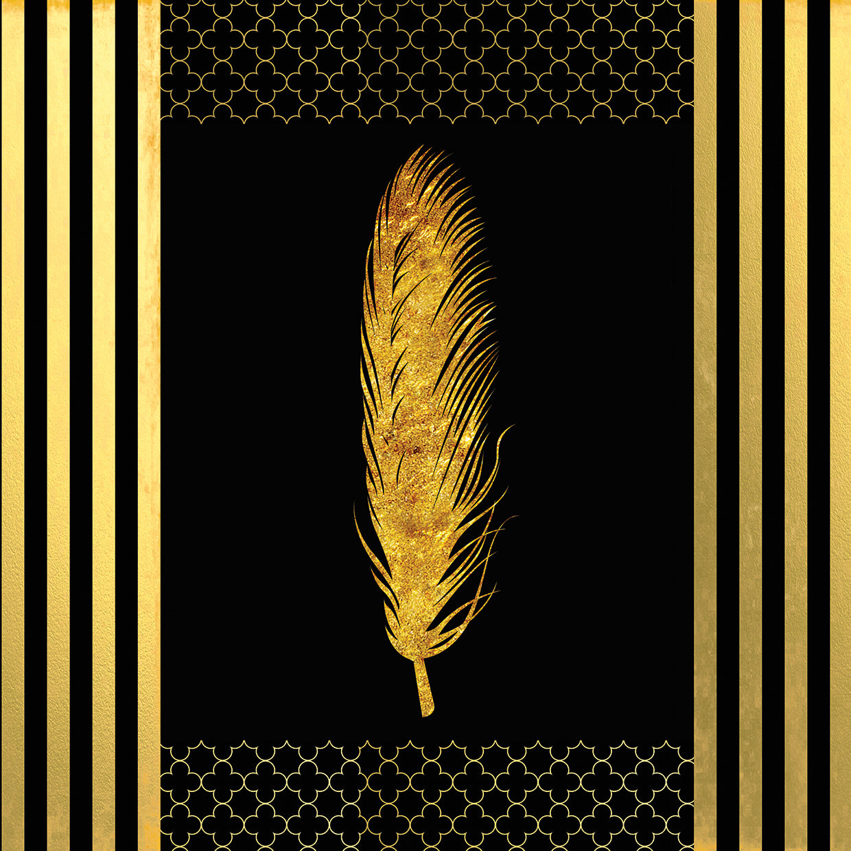 Black & Gold - Feathered Fashion