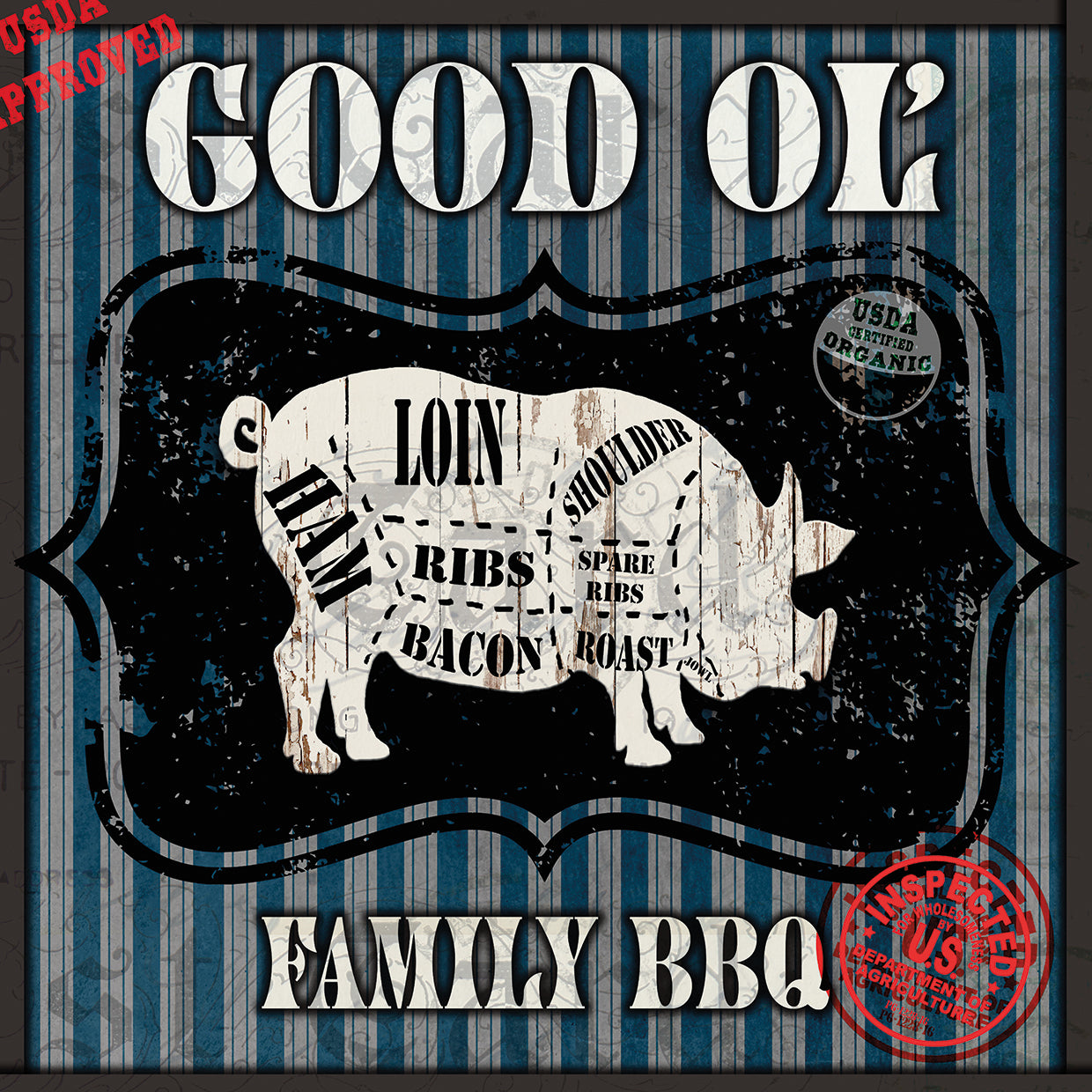 Good Ol' Family BBQ Square Pig