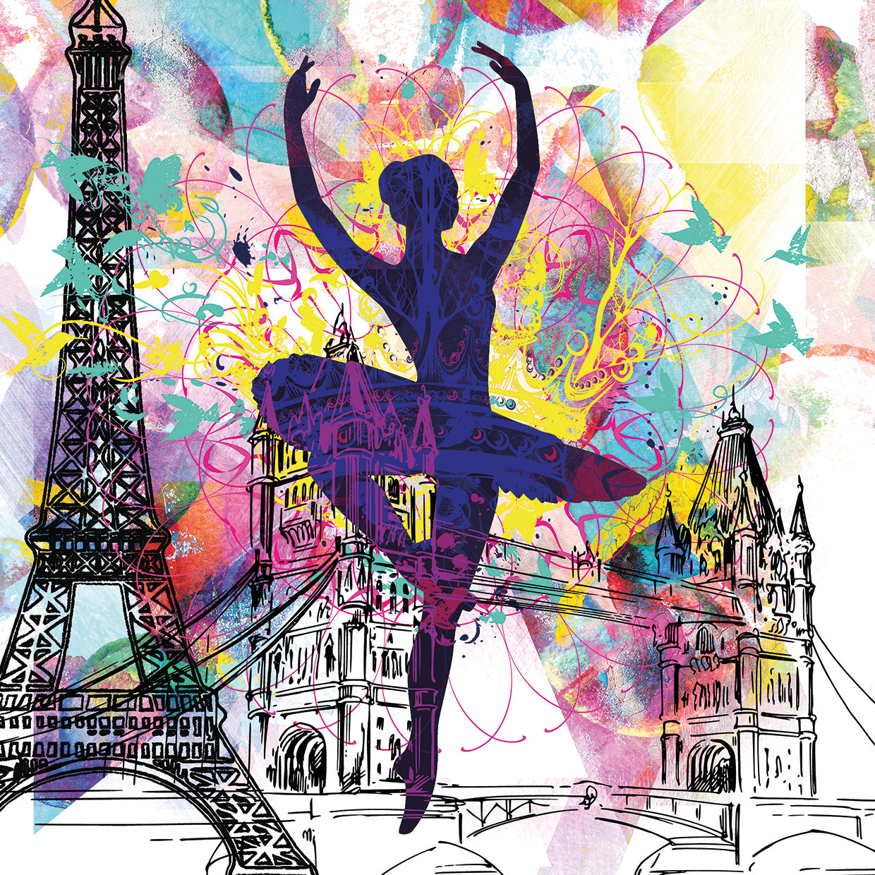 London Ballerina Silhouette 01