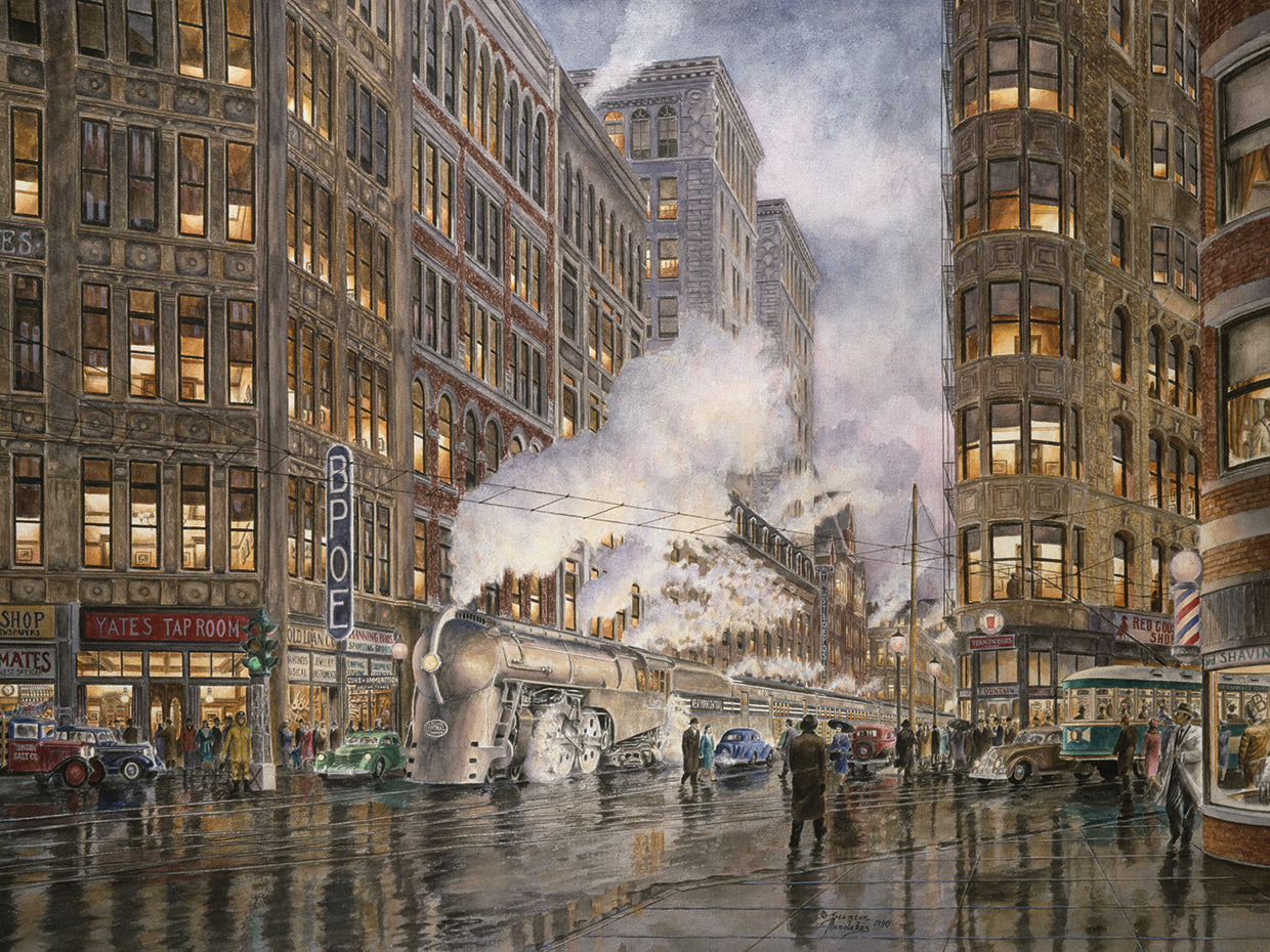 20Th Century Ltd. At Syracuse Ny, Washington And Wharf Sts., Ca. 1936