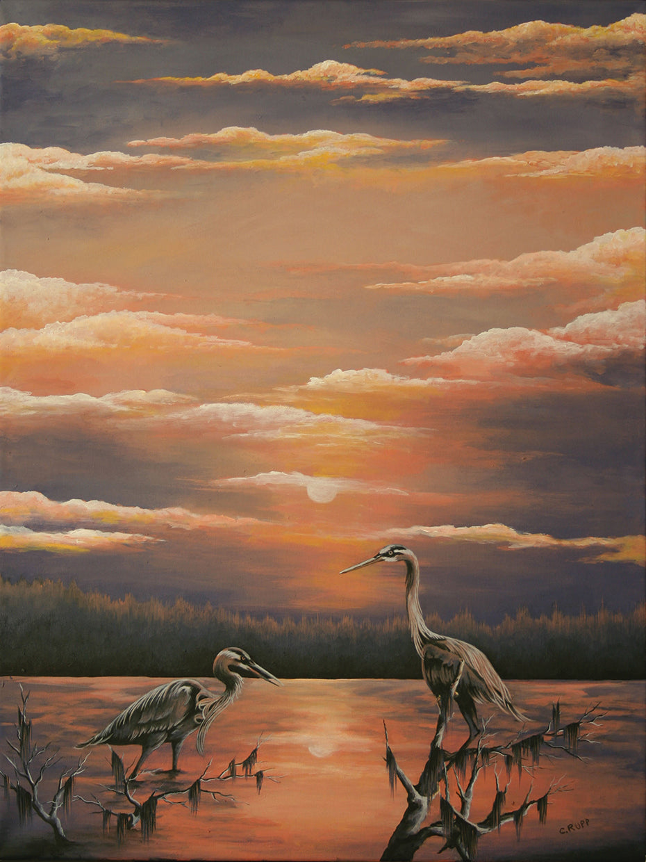 Egrets at Days End