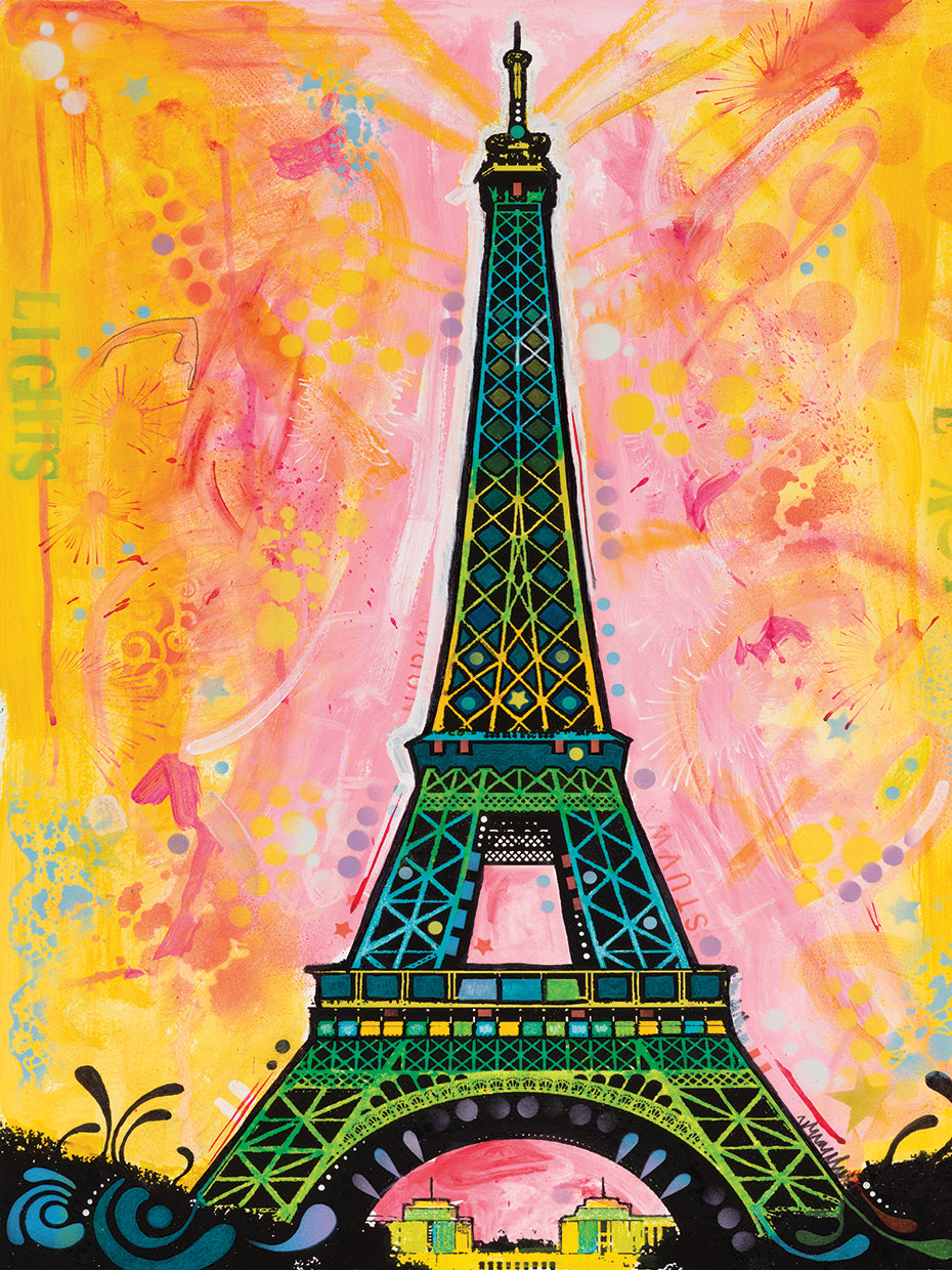 Eiffel ALI by Dean Russo - highest quality handcrafted wall art work on large canvas & framed canvas prints