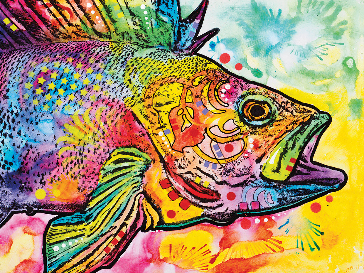Fish - highest quality handcrafted wall art work on large canvas & framed canvas prints by Dean Russo