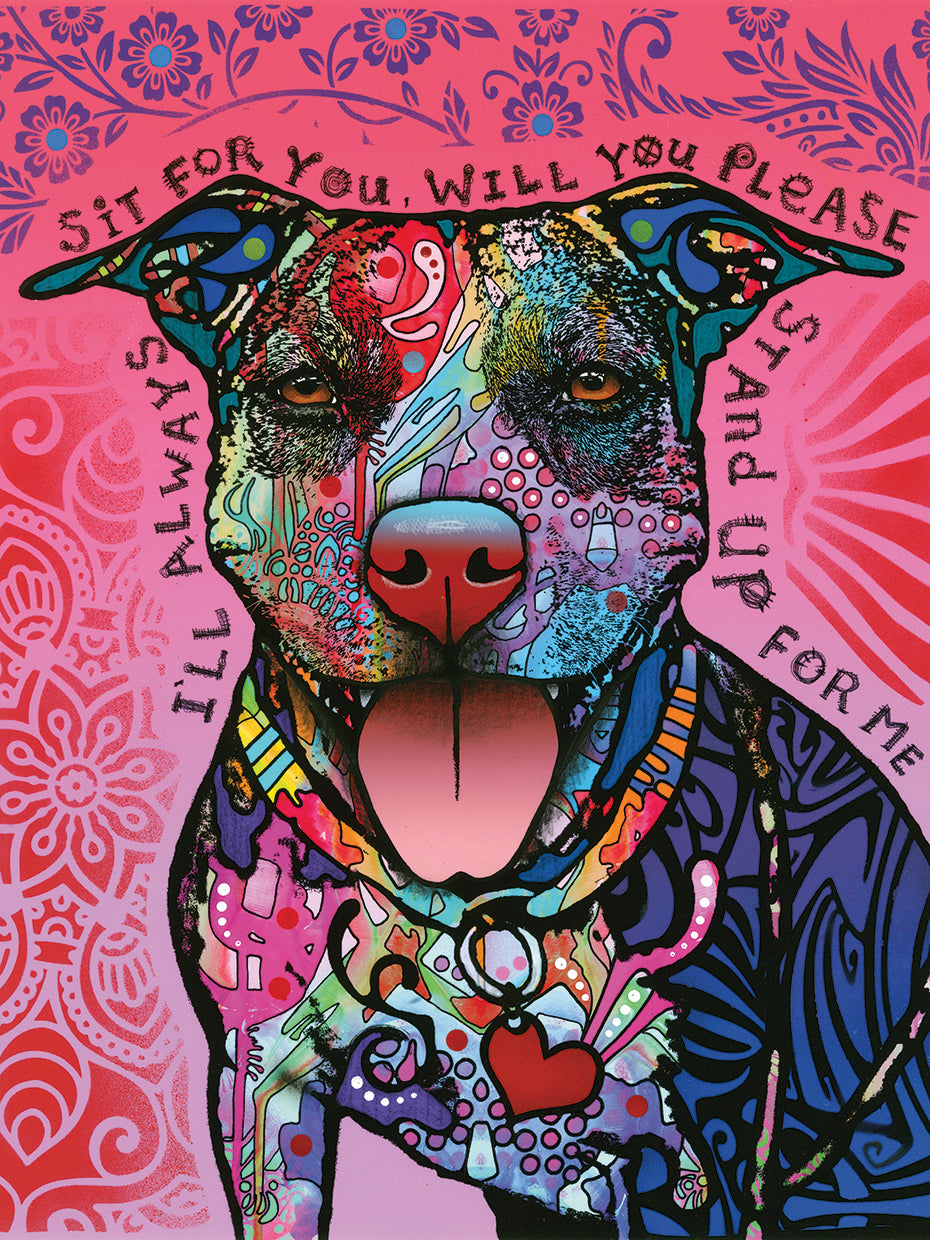 Stand Up - highest quality handcrafted wall art work on large canvas & framed canvas prints by Dean Russo