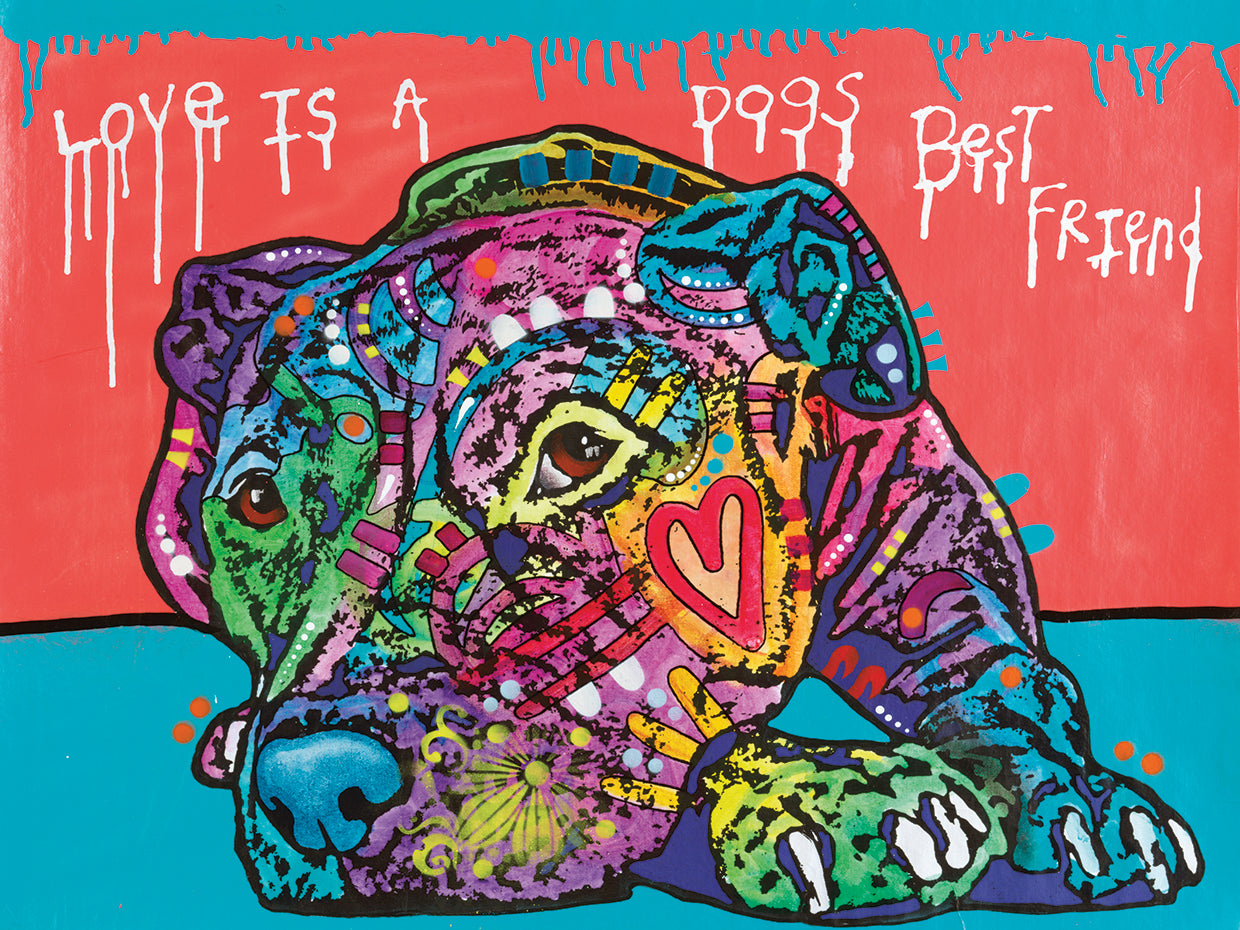 Hazel - highest quality handcrafted wall art work on large canvas & framed canvas prints by Dean Russo