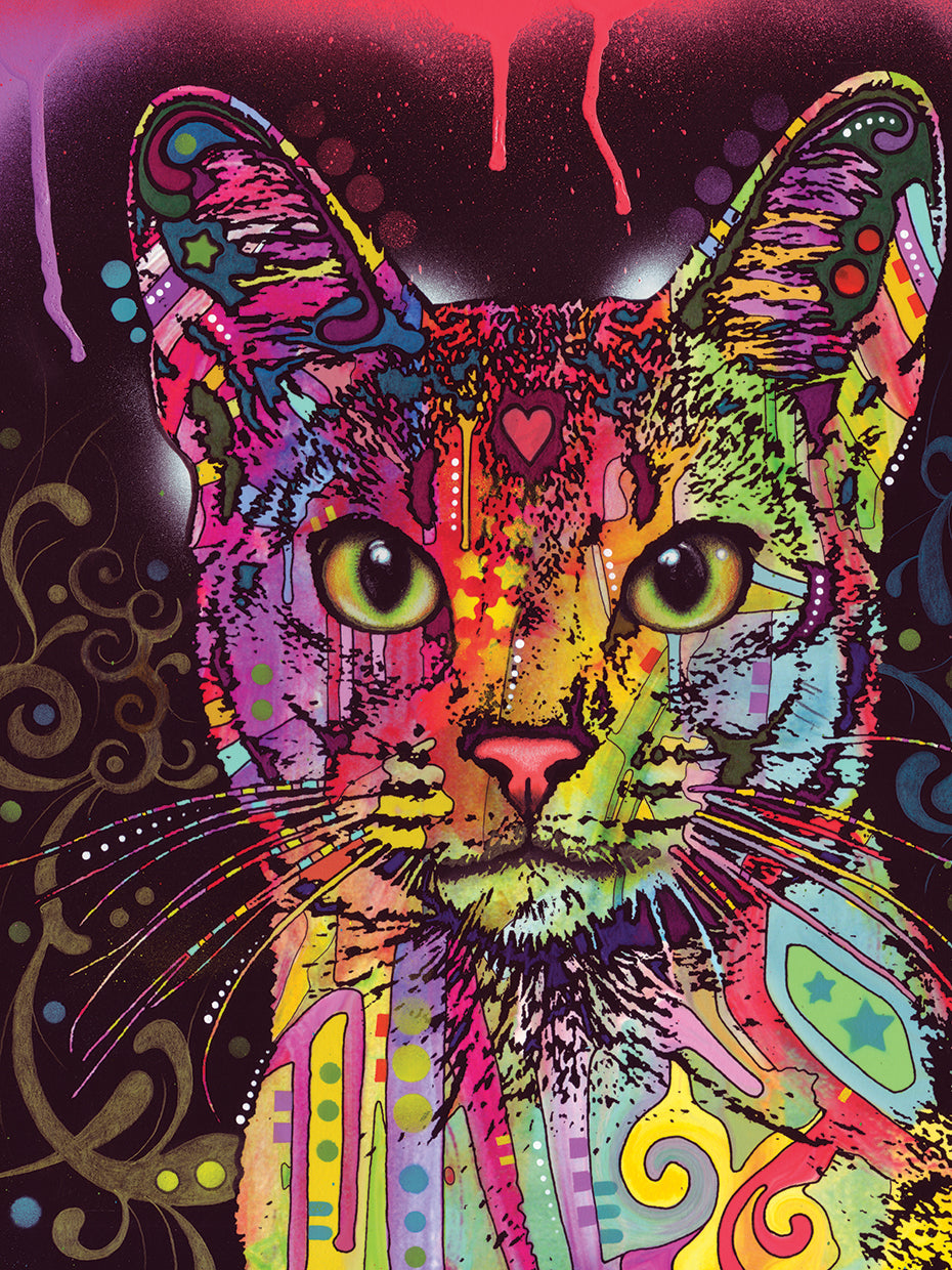 Abyssinian- highest quality handcrafted wall art work on large canvas & framed canvas printsby Dean Russo