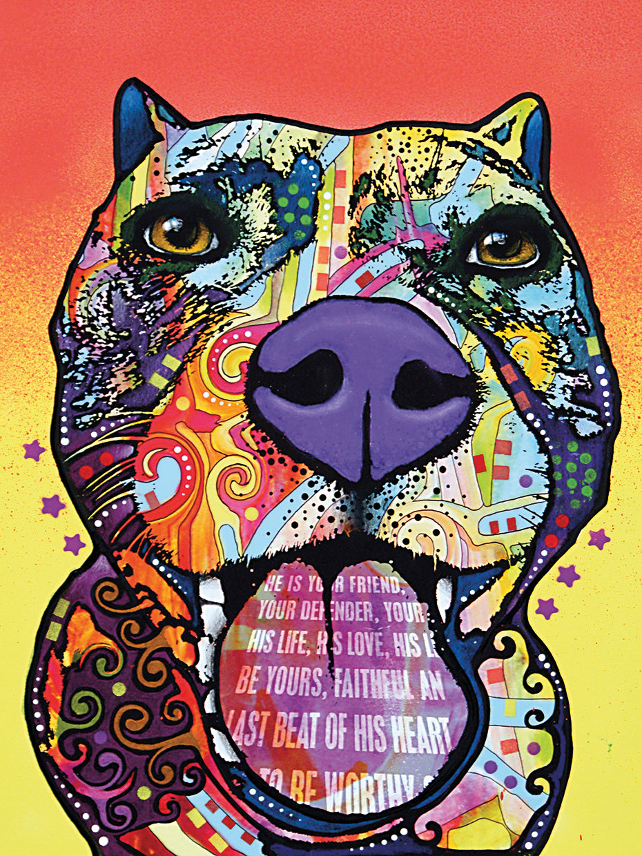 Bark Don’t Bite - highest quality handcrafted wall art work on large canvas & framed canvas prints by Dean Russo