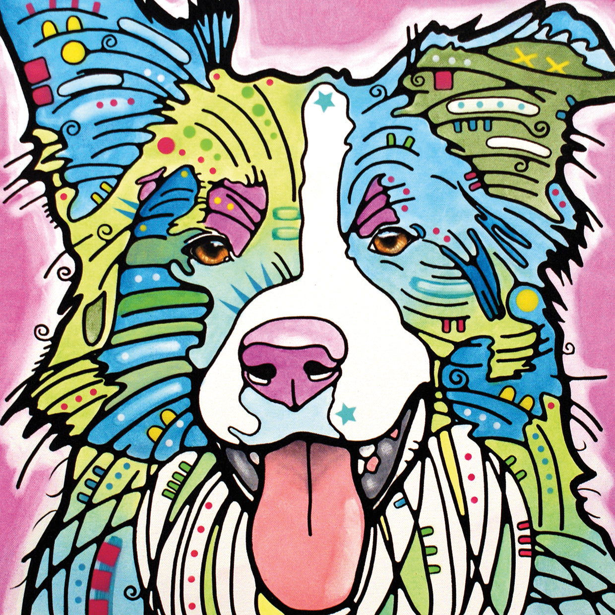 Colly - highest quality handcrafted wall art work on large canvas & framed canvas prints by Dean Russo