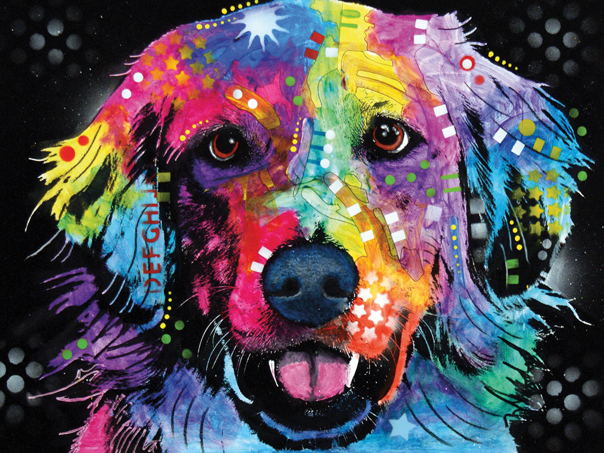 Golden - highest quality handcrafted wall art work on large canvas & framed canvas prints by Dean Russo