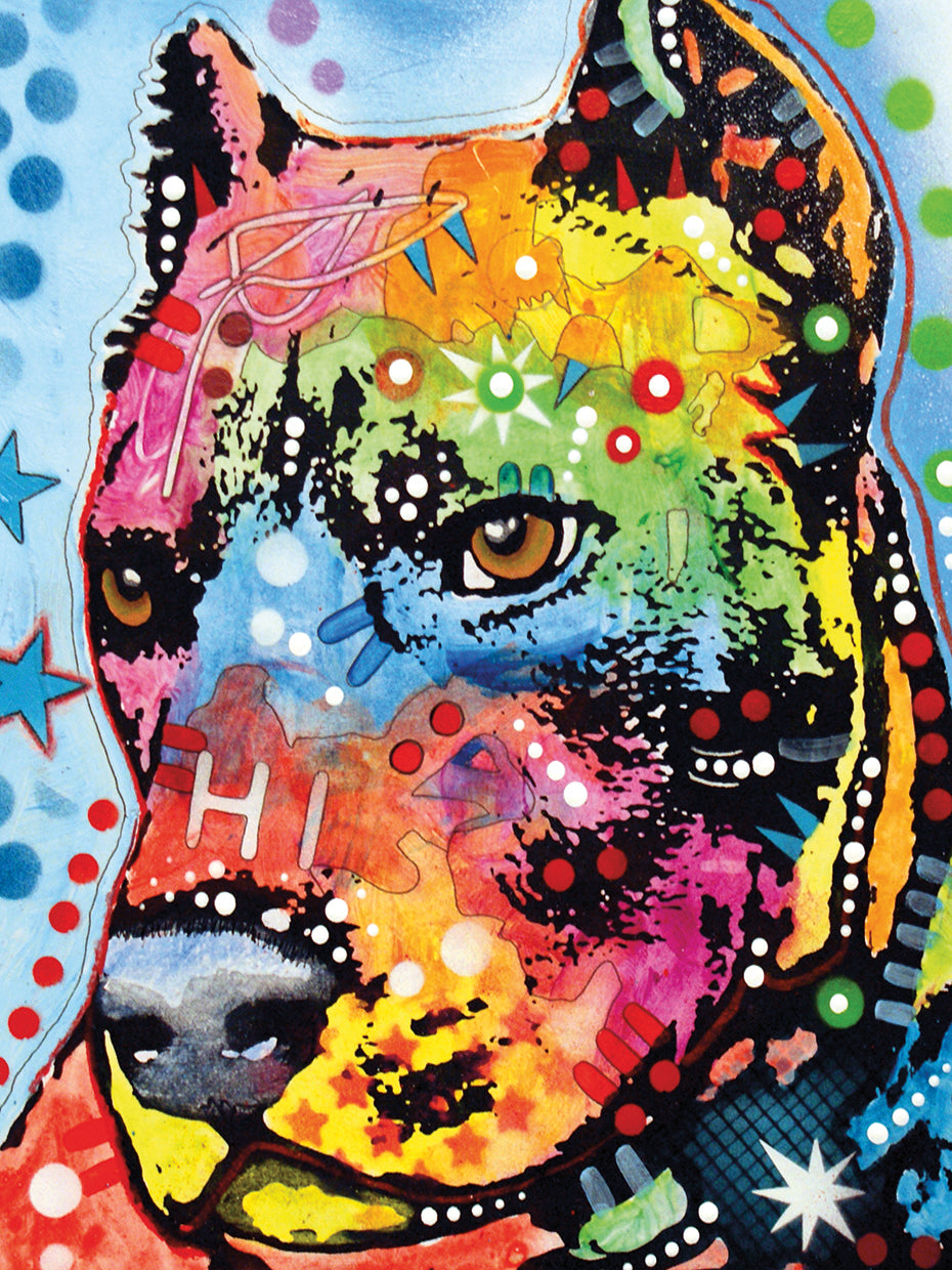 Smokey - highest quality handcrafted wall art work on large canvas & framed canvas prints by Dean Russo