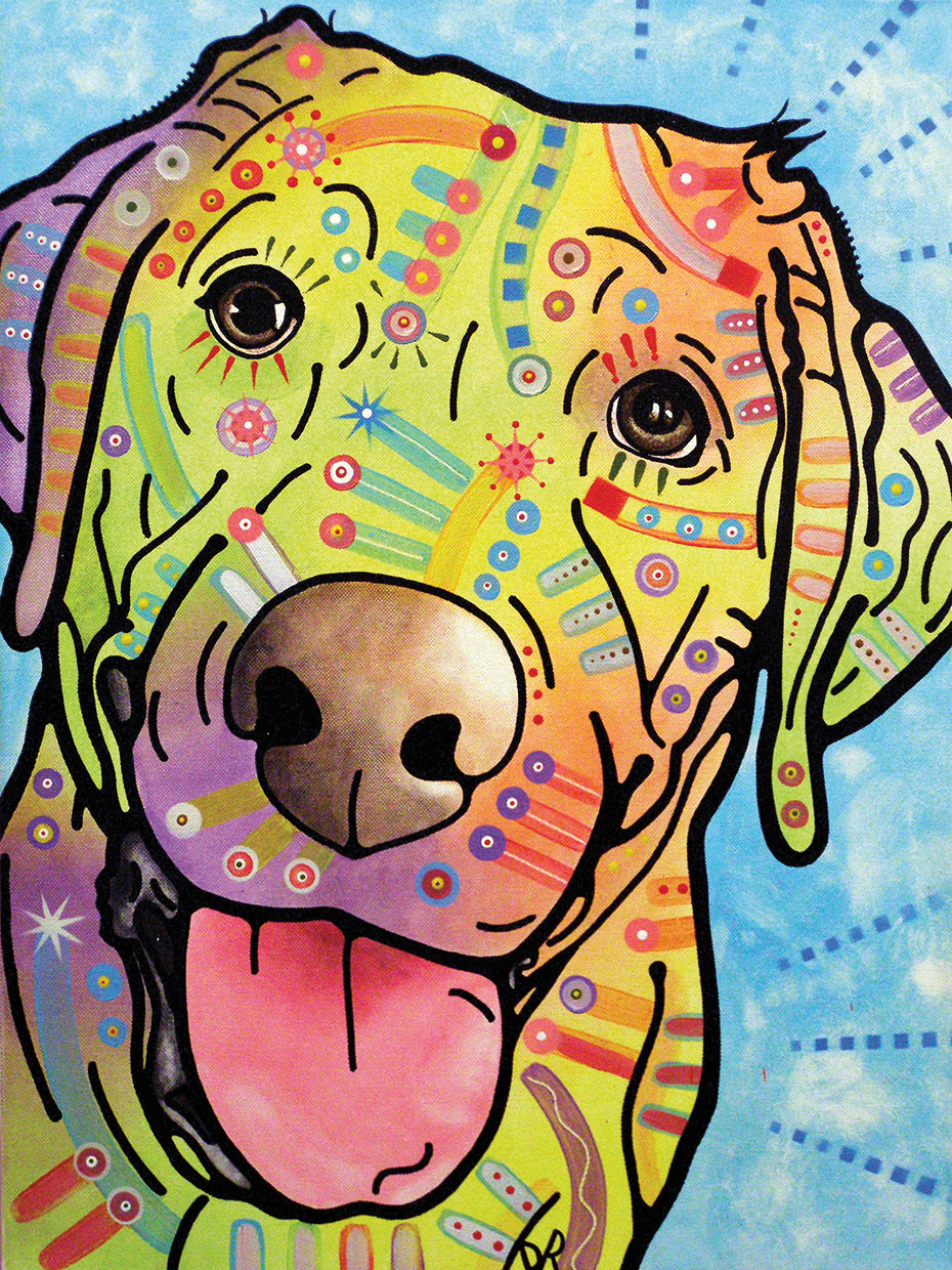 Sunny - highest quality handcrafted wall art work on large canvas & framed canvas prints by Dean Russo