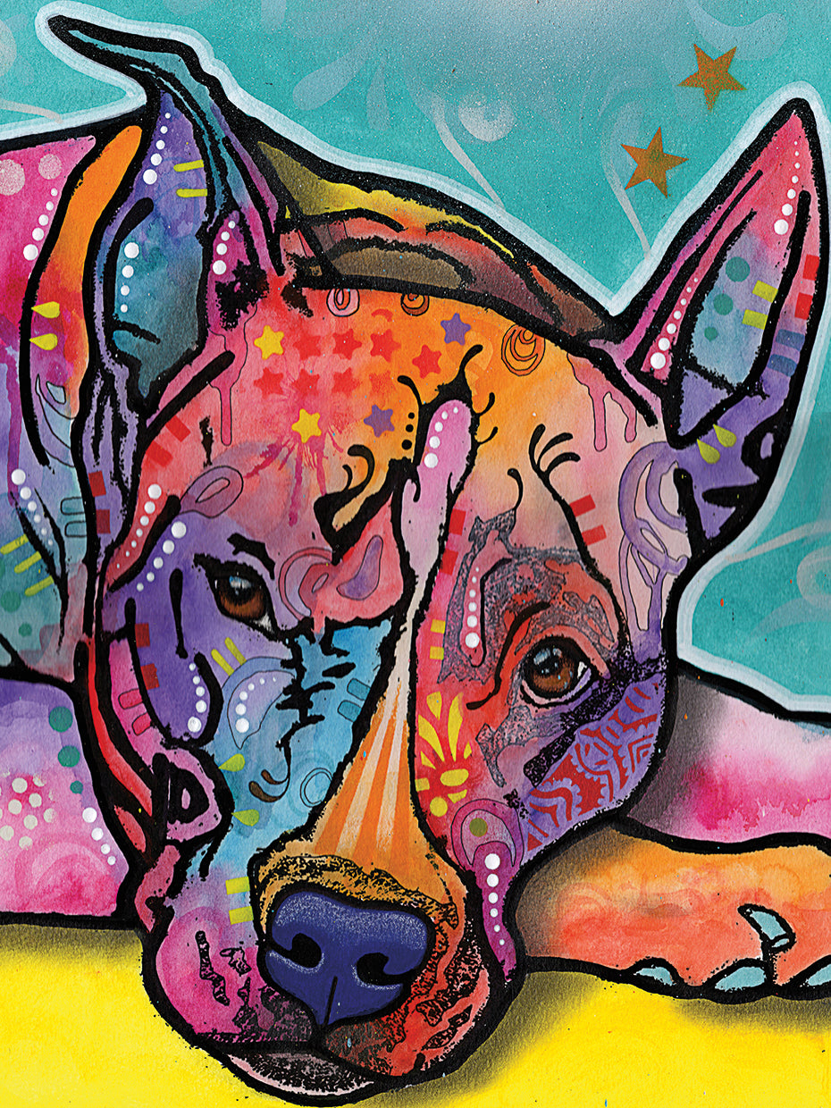 Yoda - highest quality handcrafted wall art work on large canvas & framed canvas prints by Dean Russo