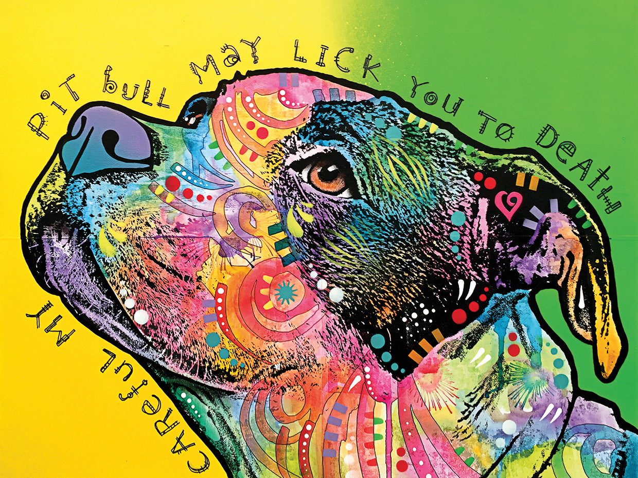 Lick You to Death - highest quality handcrafted wall art work on large canvas & framed canvas prints by Dean Russo