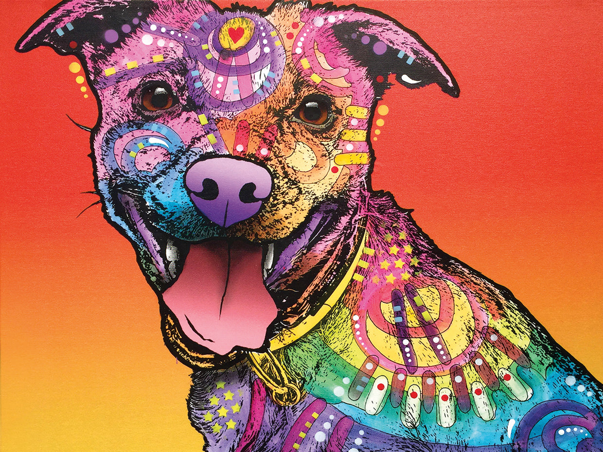 All Smiles - highest quality handcrafted wall art work on large canvas & framed canvas prints by Dean Russo