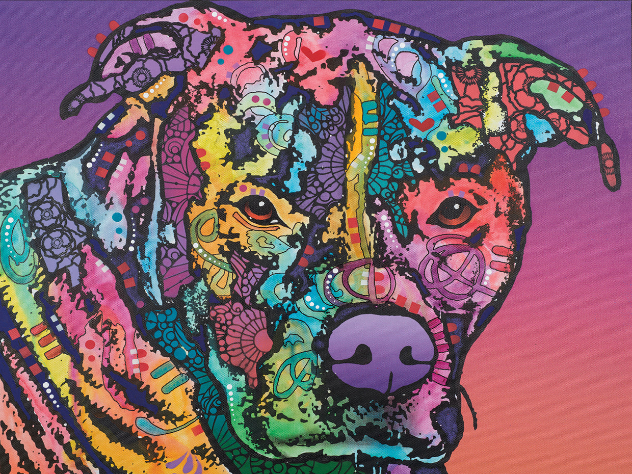 Jethro - highest quality handcrafted wall art work on large canvas & framed canvas prints by Dean Russo