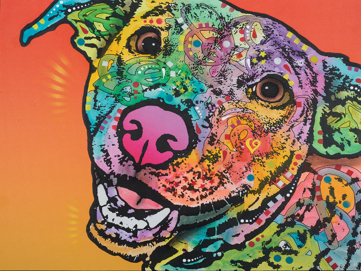 Wyatt - highest quality handcrafted wall art work on large canvas & framed canvas prints by Dean Russo