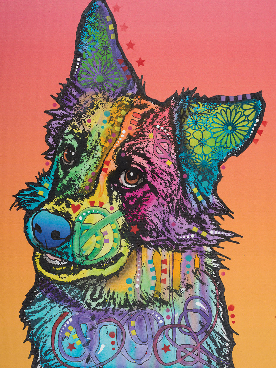 Axel - highest quality handcrafted wall art work on large canvas & framed canvas prints by Dean Russo