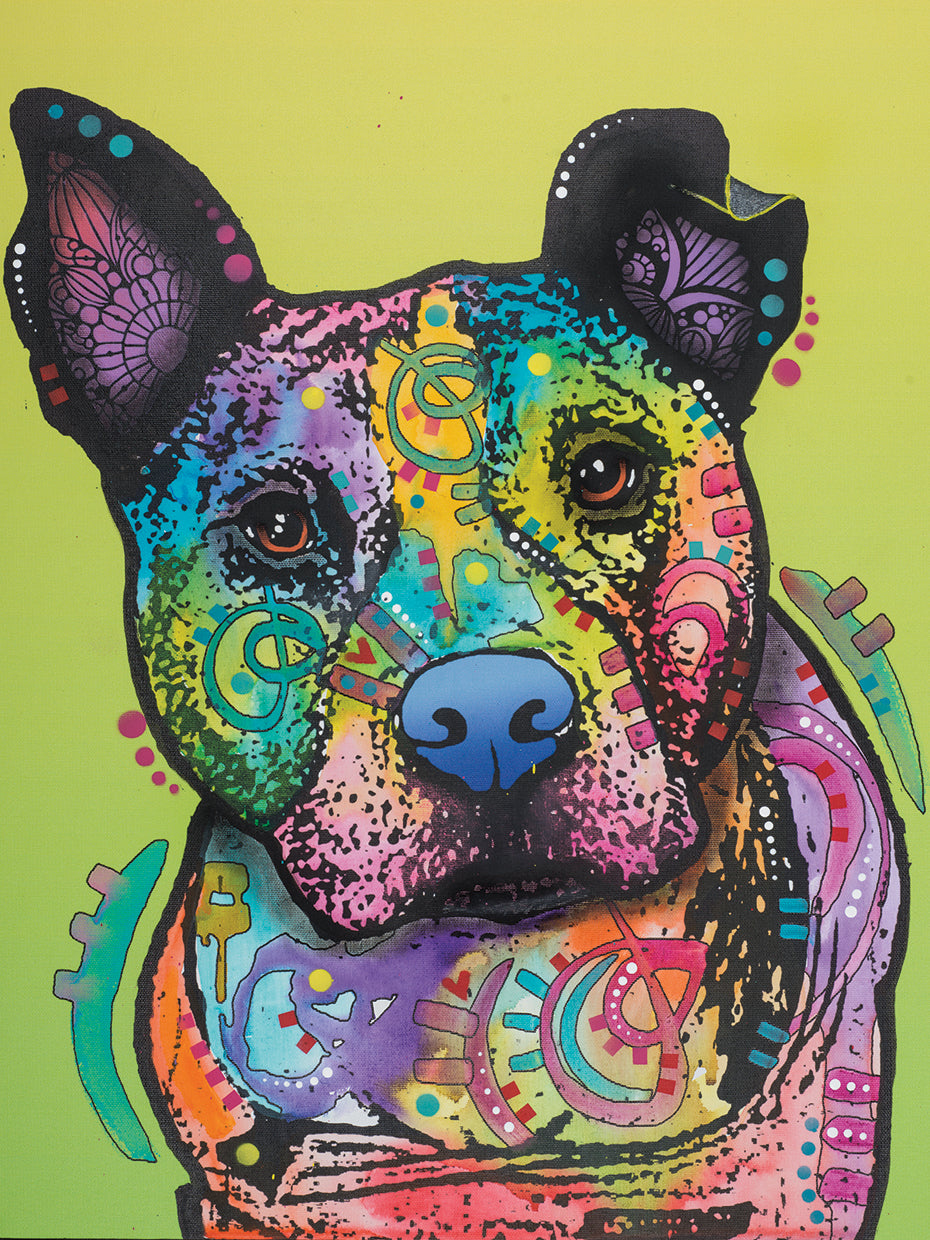 Lucy - highest quality handcrafted wall art work on large canvas & framed canvas prints by Dean Russo