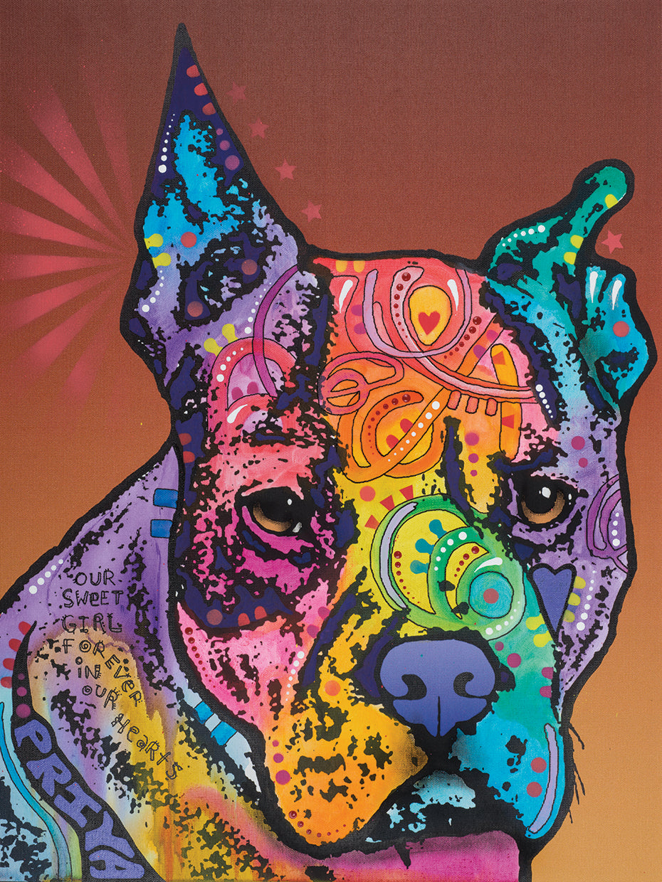 Priya - highest quality handcrafted wall art work on large canvas & framed canvas prints by Dean Russo