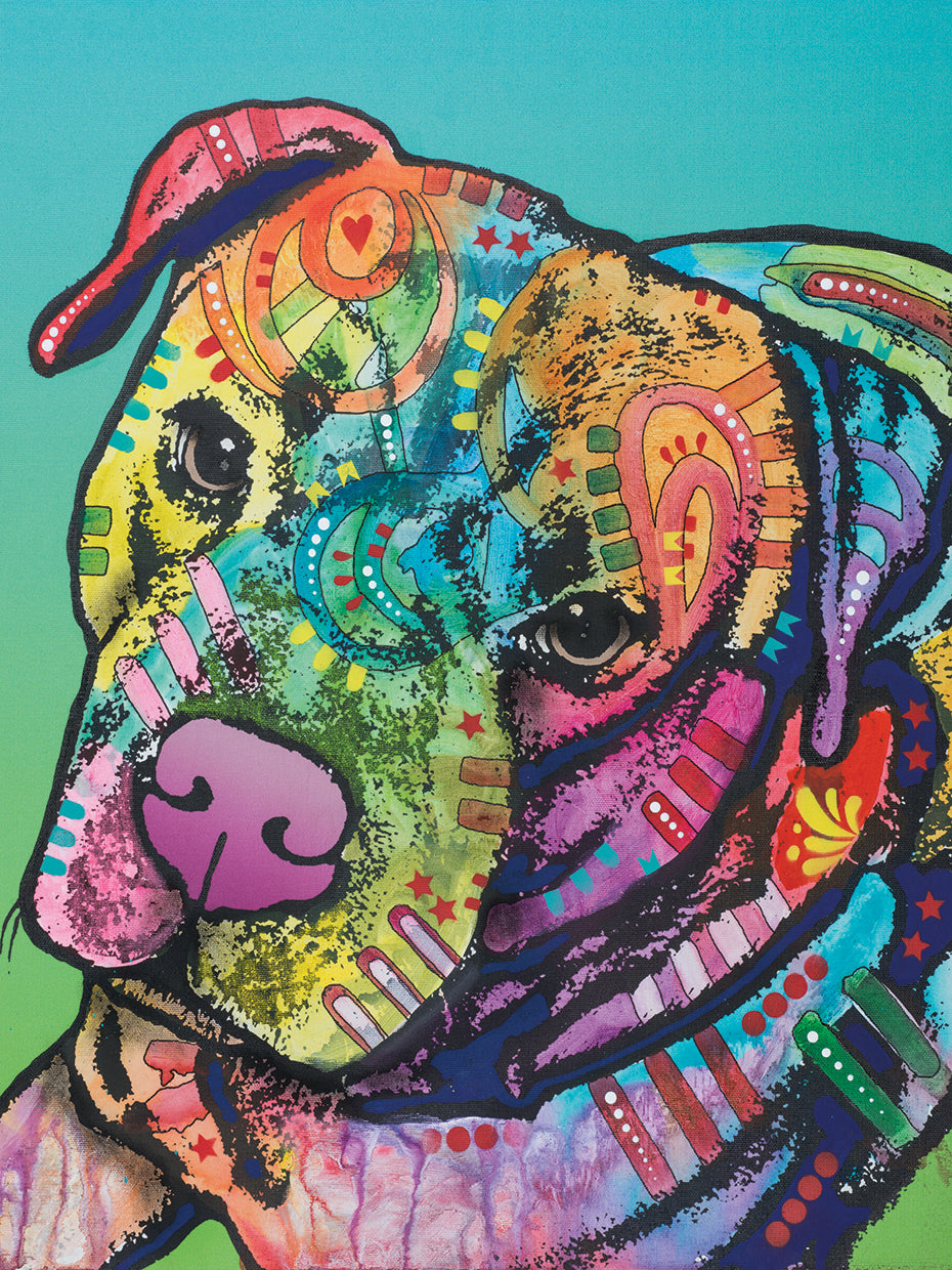 Mr. Brownie - highest quality handcrafted wall art work on large canvas & framed canvas prints by Dean Russo