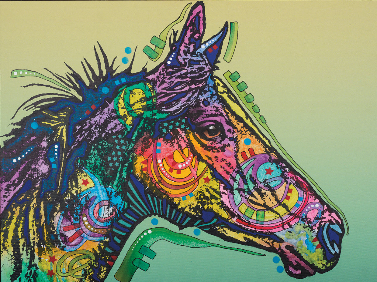 Basha Custom 3 - highest quality handcrafted wall art work on large canvas & framed canvas prints by Dean Russo