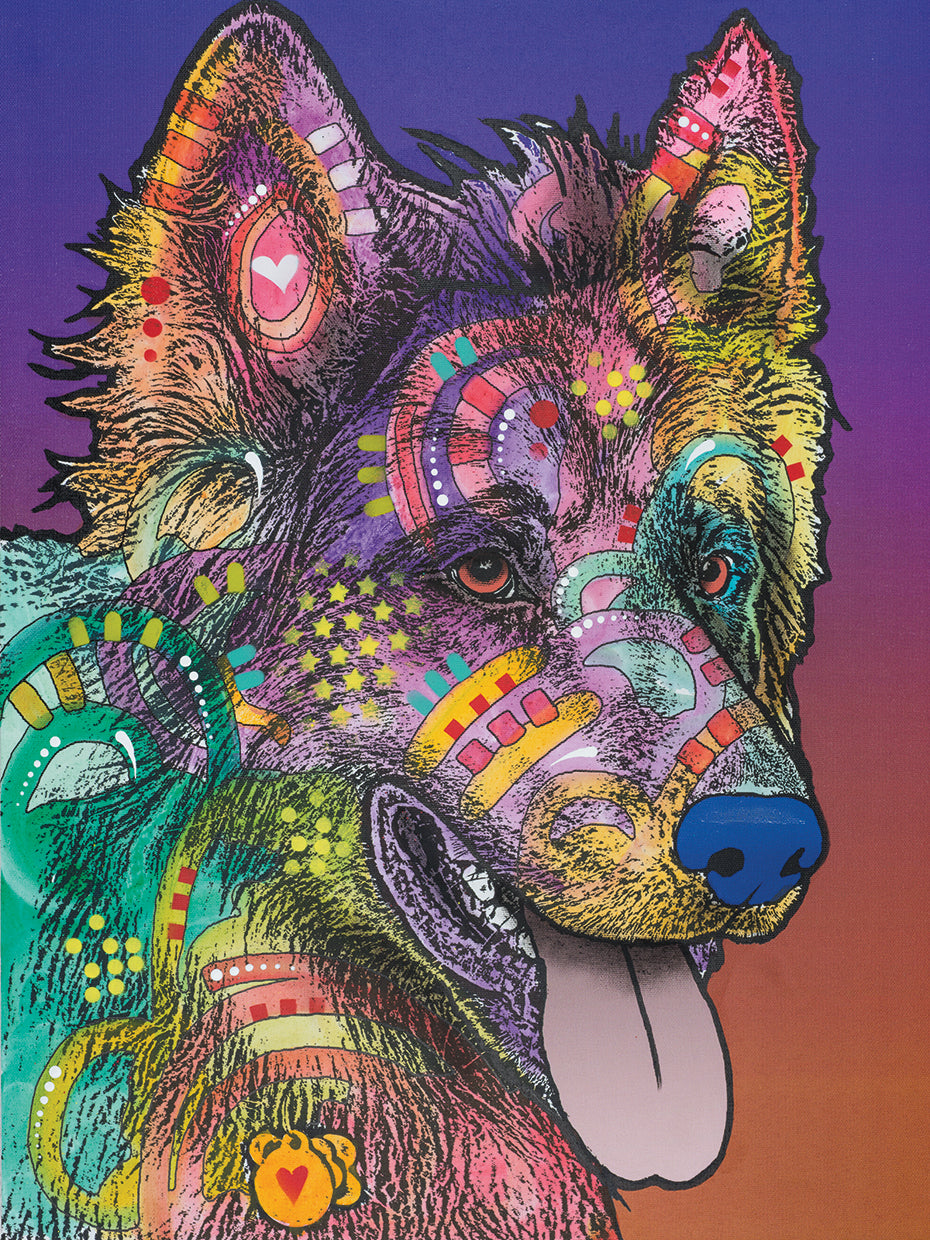 Keefer - highest quality handcrafted wall art work on large canvas & framed canvas prints by Dean Russo