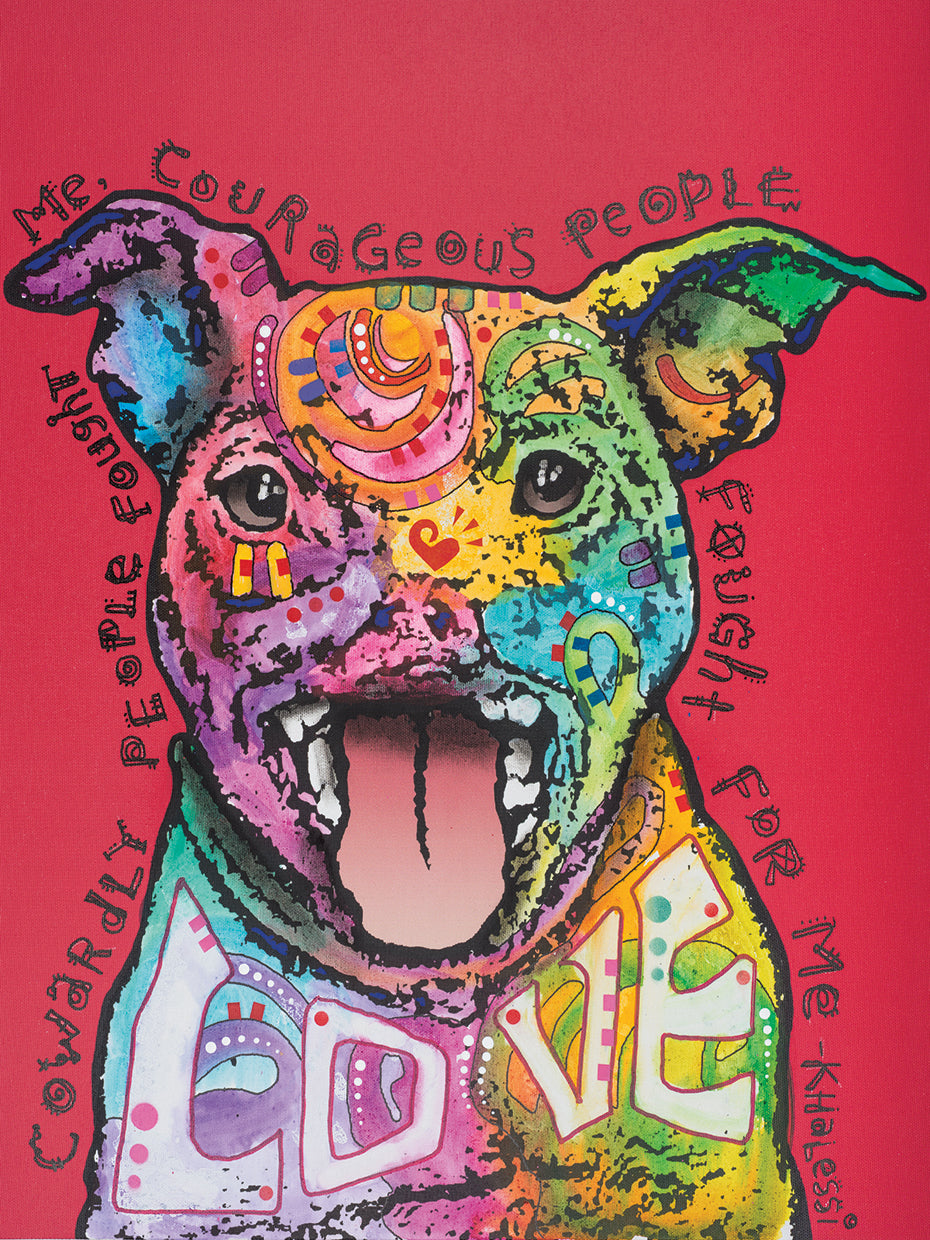 Khalessi - highest quality handcrafted wall art work on large canvas & framed canvas prints by Dean Russo