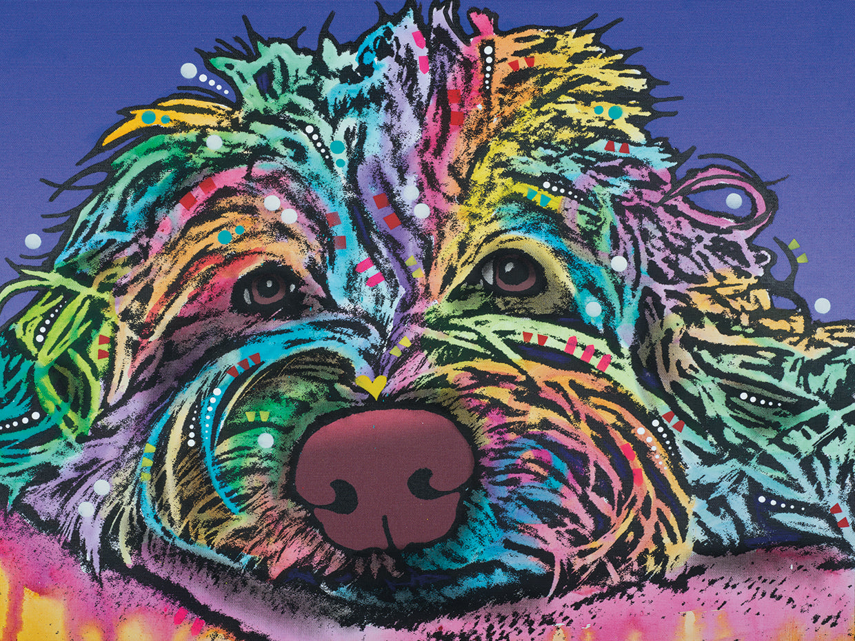 La Lou 6 - highest quality handcrafted wall art work on large canvas & framed canvas prints by Dean Russo