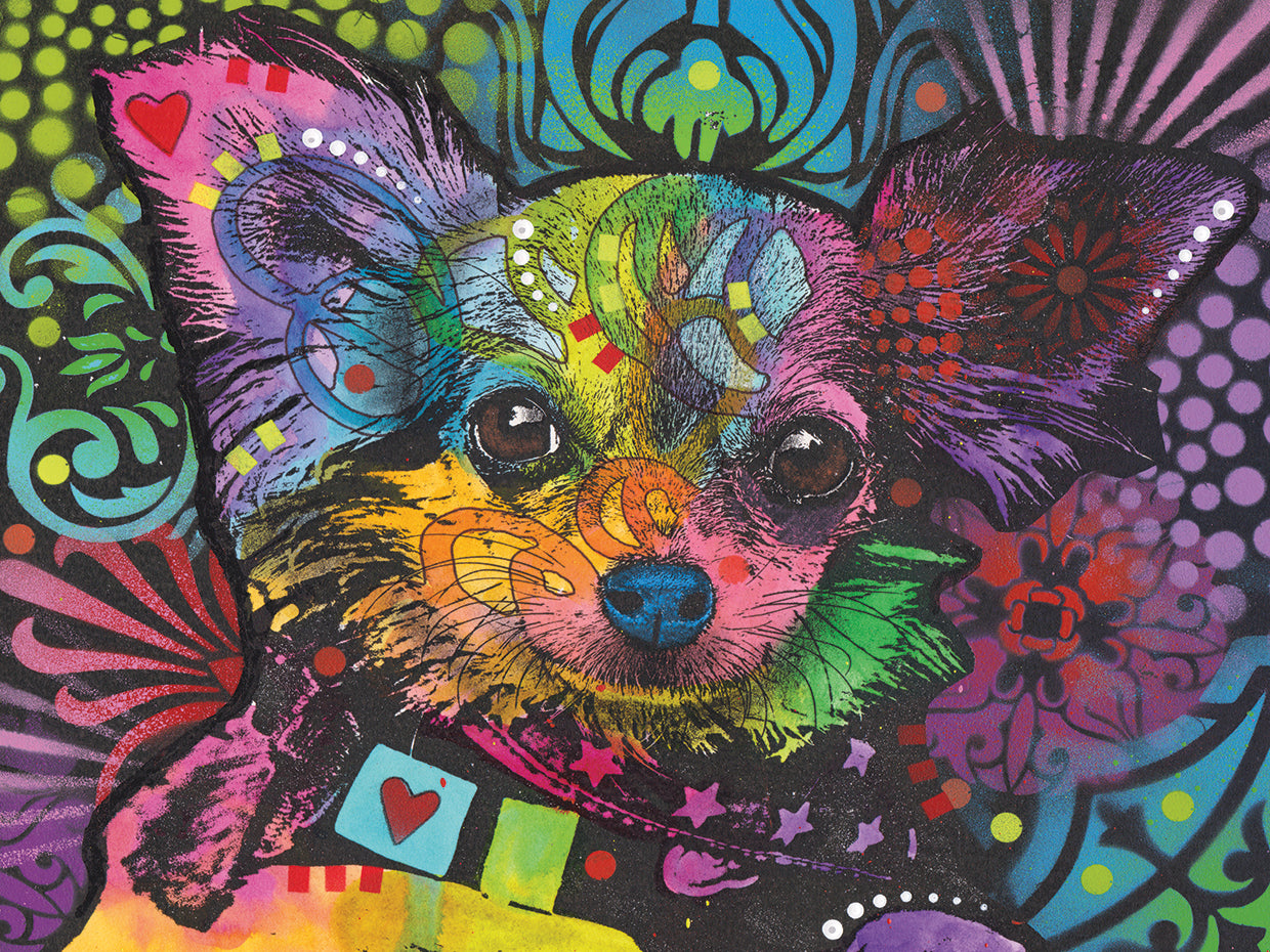 Chi Chi - highest quality handcrafted wall art work on large canvas & framed canvas prints by Dean Russo