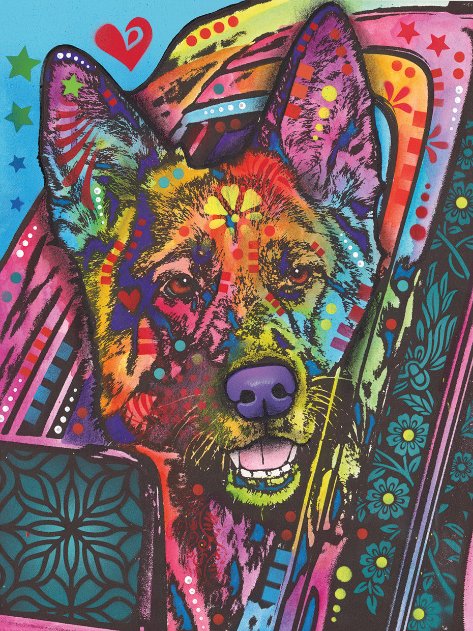 Jax - highest quality handcrafted wall art work on large canvas & framed canvas prints by Dean Russo