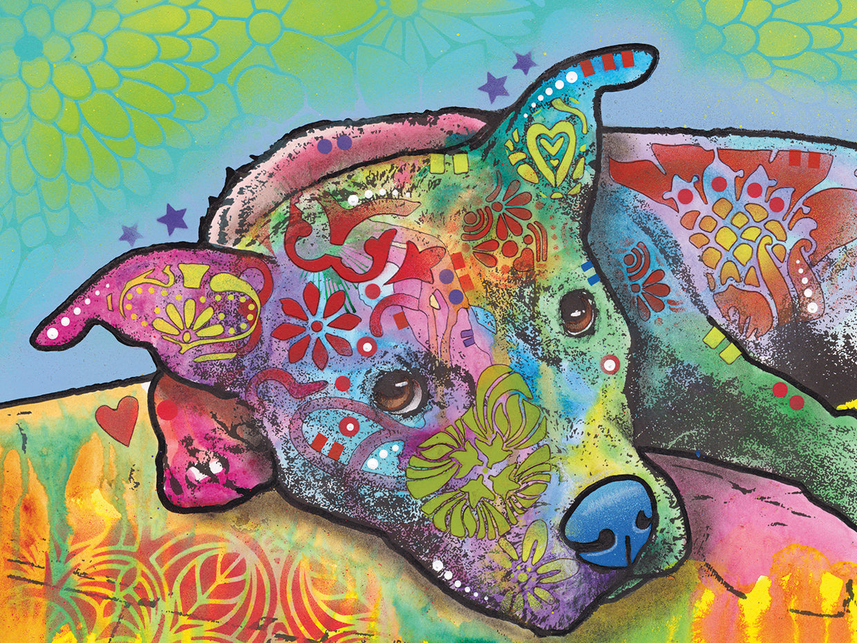 Riley - highest quality handcrafted wall art work on large canvas & framed canvas prints by Dean Russo