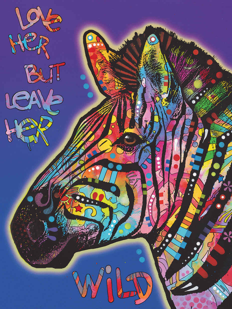 Leave Her Wild - highest quality handcrafted wall art work on large canvas & framed canvas prints by Dean Russo