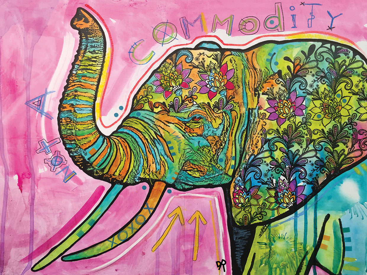 Not A Commodity - highest quality handcrafted wall art work on large canvas & framed canvas prints by Dean Russo