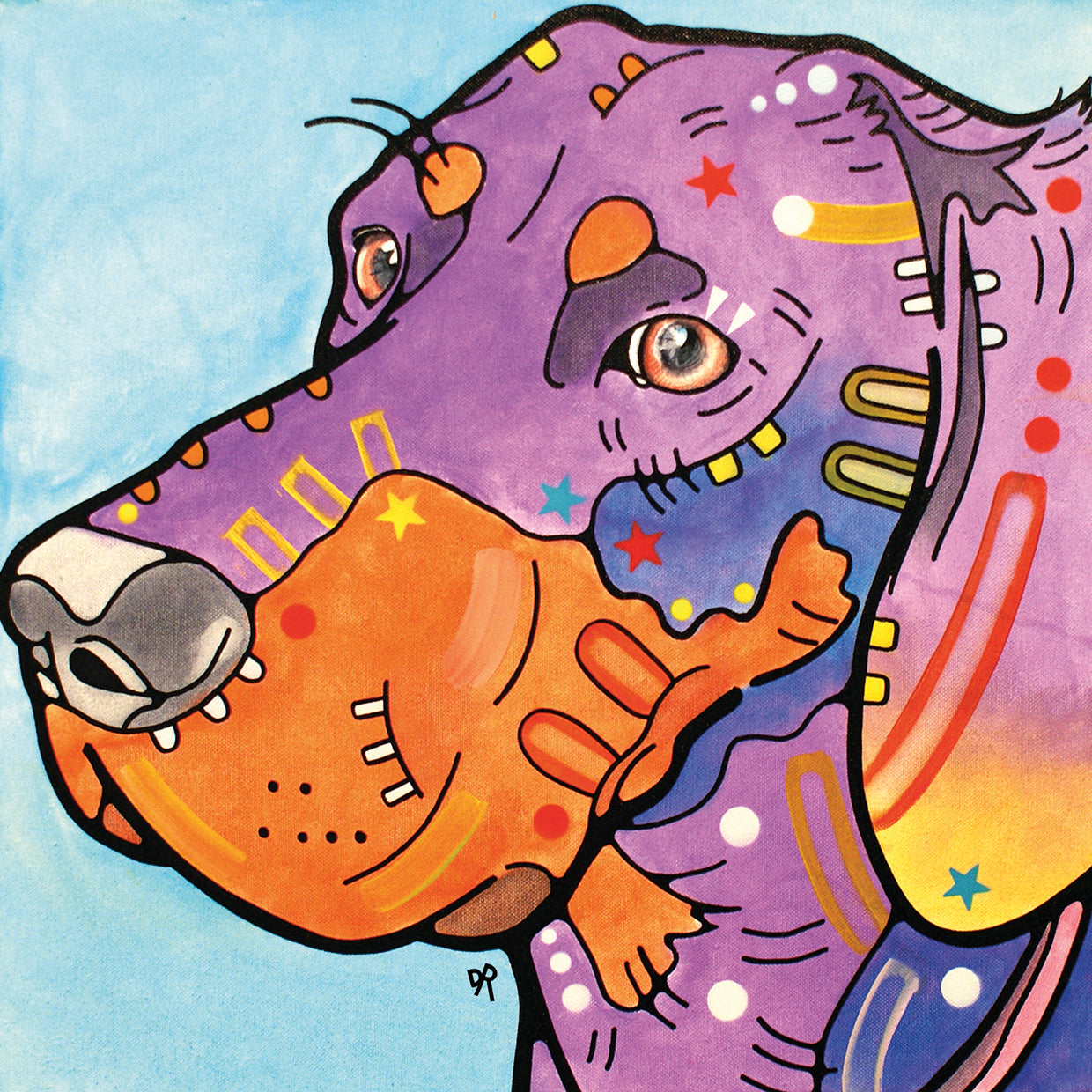 Hunter - highest quality handcrafted wall art work on large canvas & framed canvas prints by Dean Russo