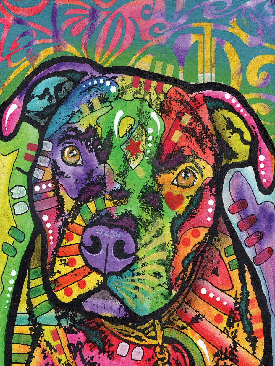 Hank - highest quality handcrafted wall art work on large canvas & framed canvas prints by Dean Russo