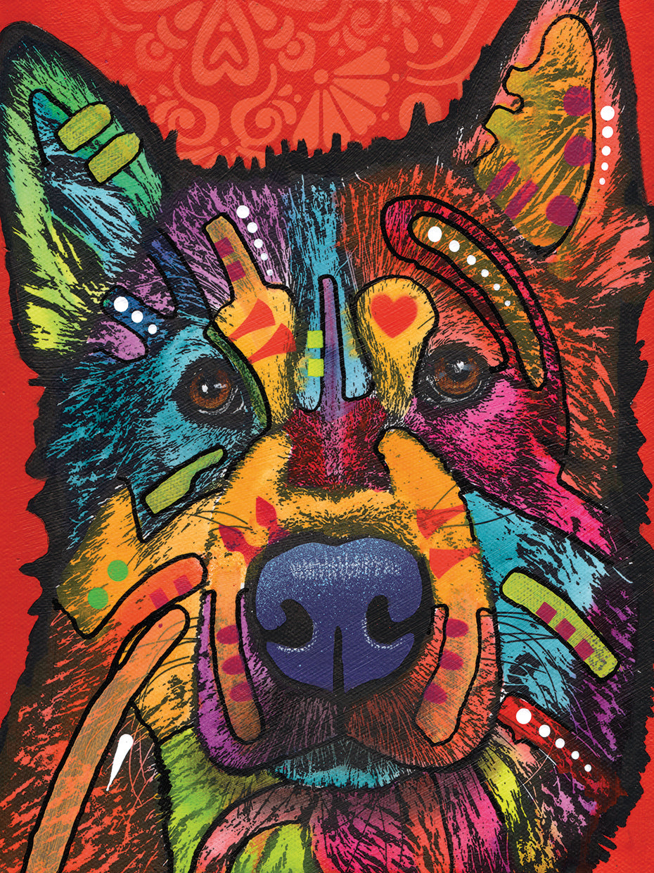 Pierre - highest quality handcrafted wall art work on large canvas & framed canvas prints by Dean Russo