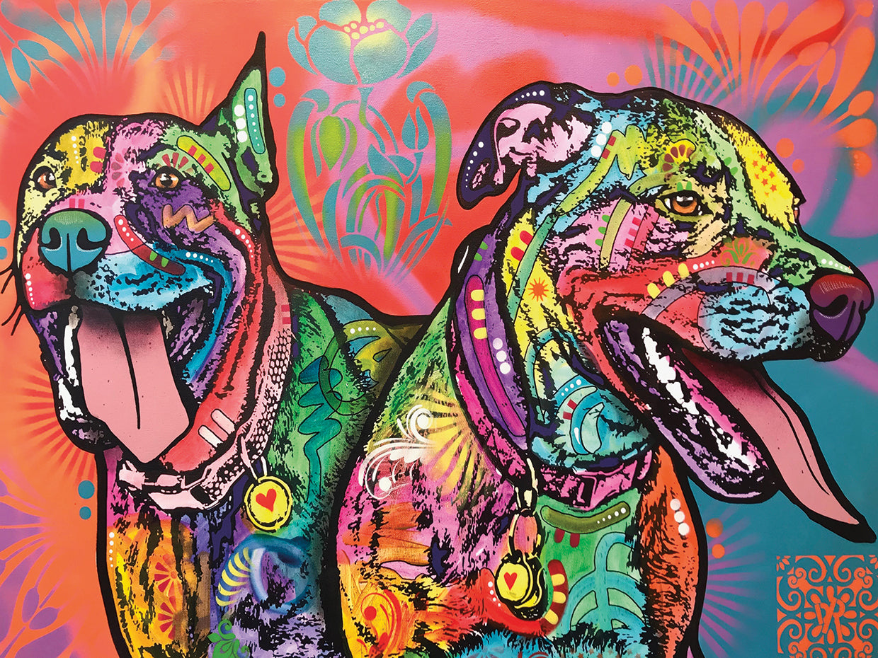 Double the Fun - highest quality handcrafted wall art work on large canvas & framed canvas prints by Dean Russo