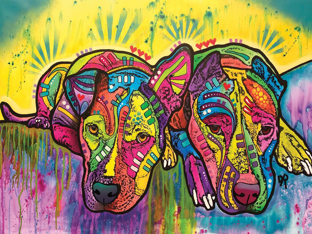 Dofka And Stella - highest quality handcrafted wall art work on large canvas & framed canvas prints by Dean Russo