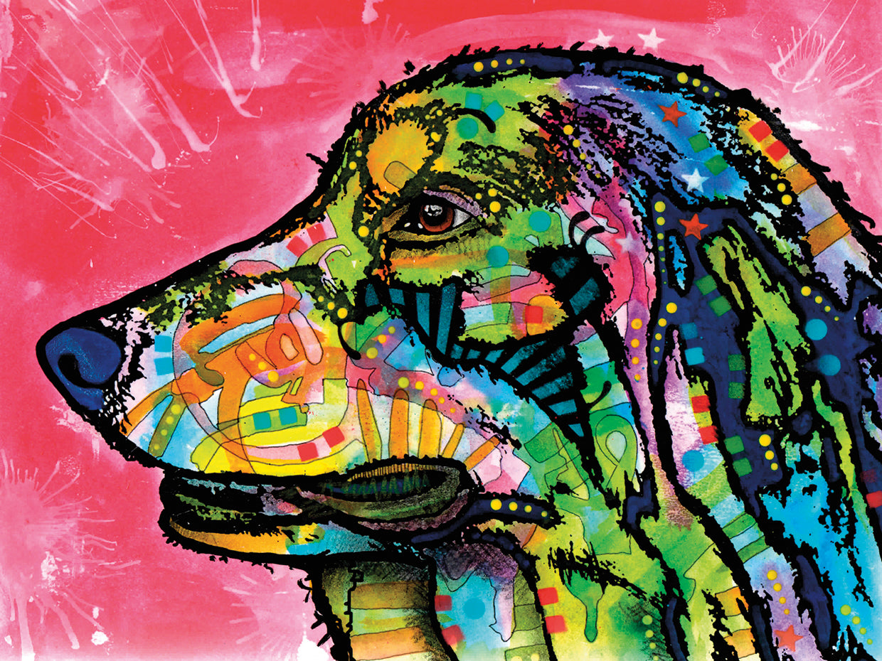 Quinn - highest quality handcrafted wall art work on large canvas & framed canvas prints by Dean Russo