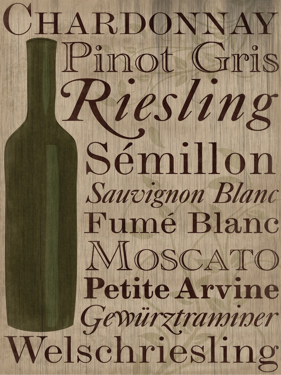 White White Wine Bottle