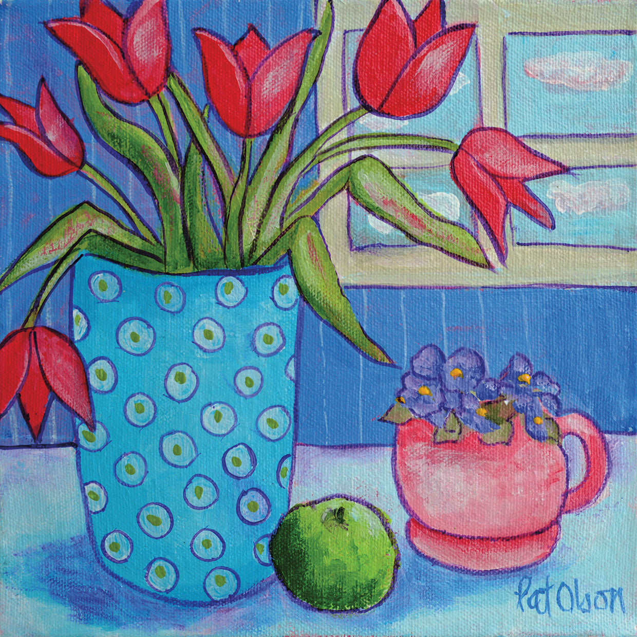 Flowers - Tulips and Violets