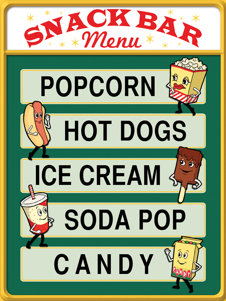 Snack Bar Menu
