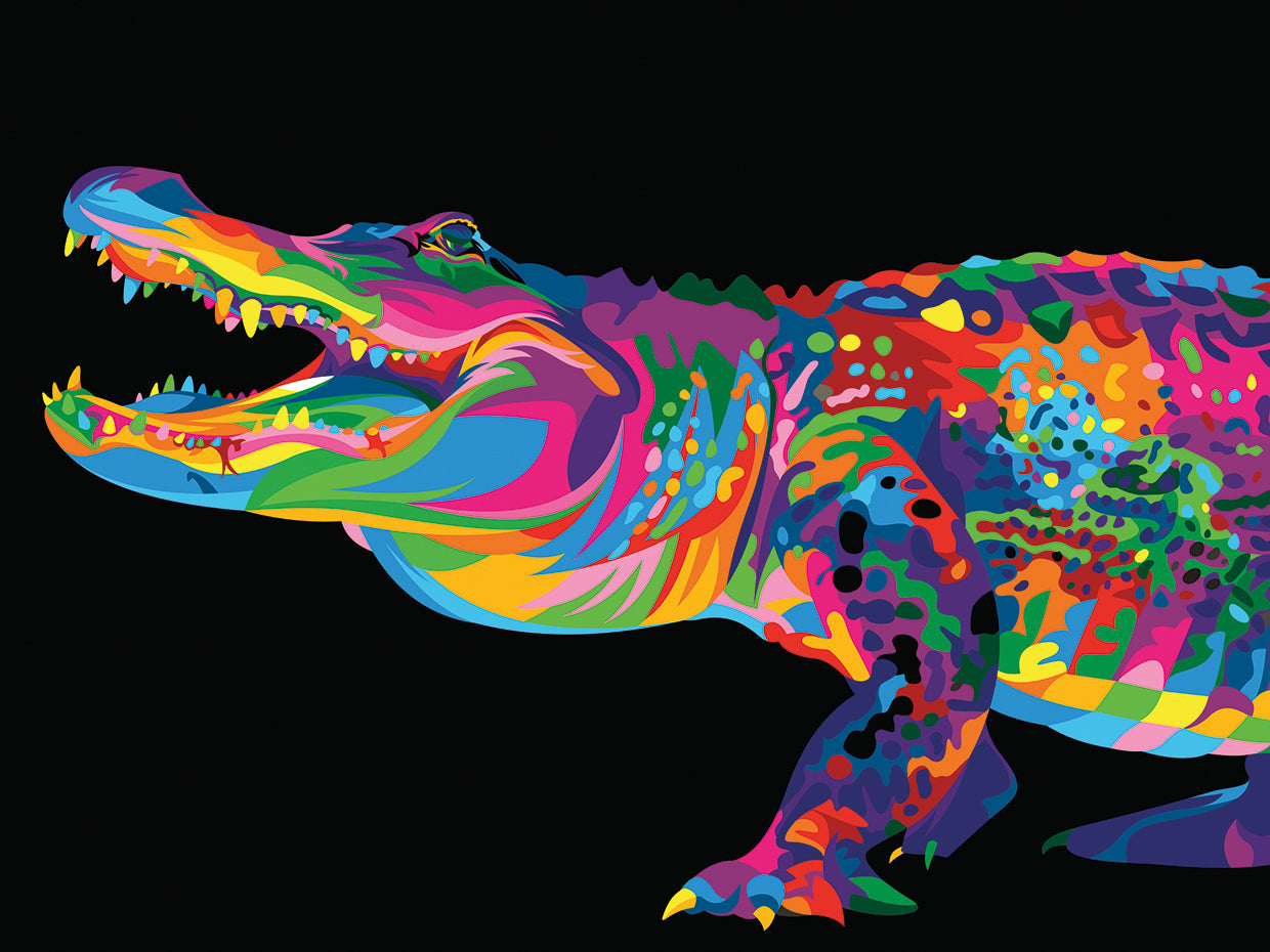 Arte de la lona de cocodrilo